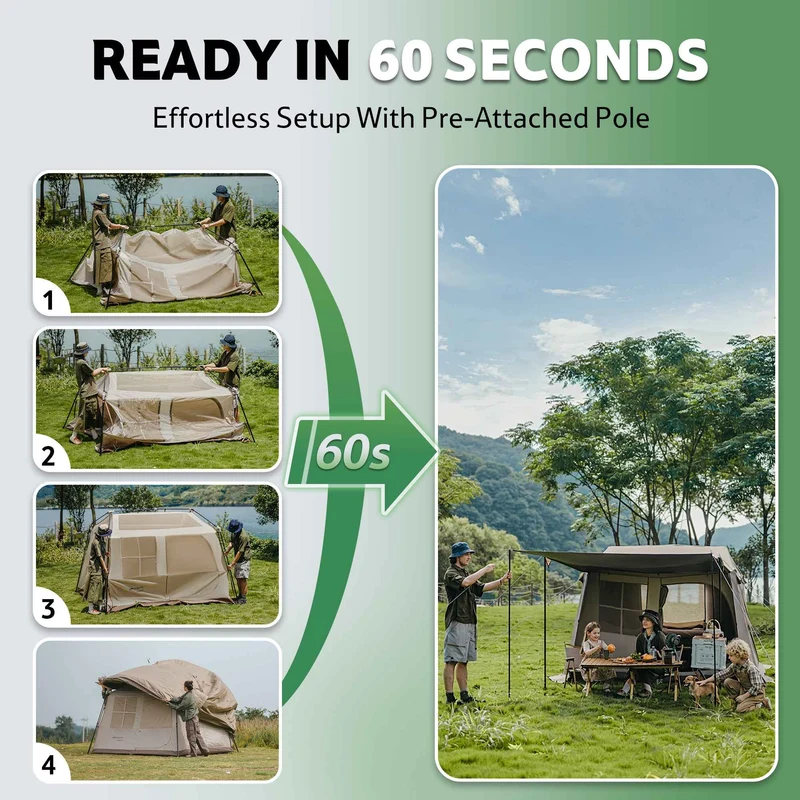 Village™ 6.0 Pro Instant Cabin Tent