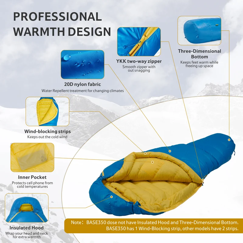 Snowbird™ Base SP550 Mummy Sleeping Bag 29°F / -1°C