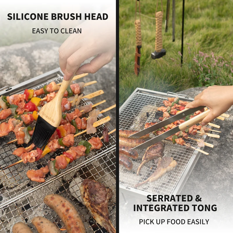 4-Piece Barbecue Tool Set