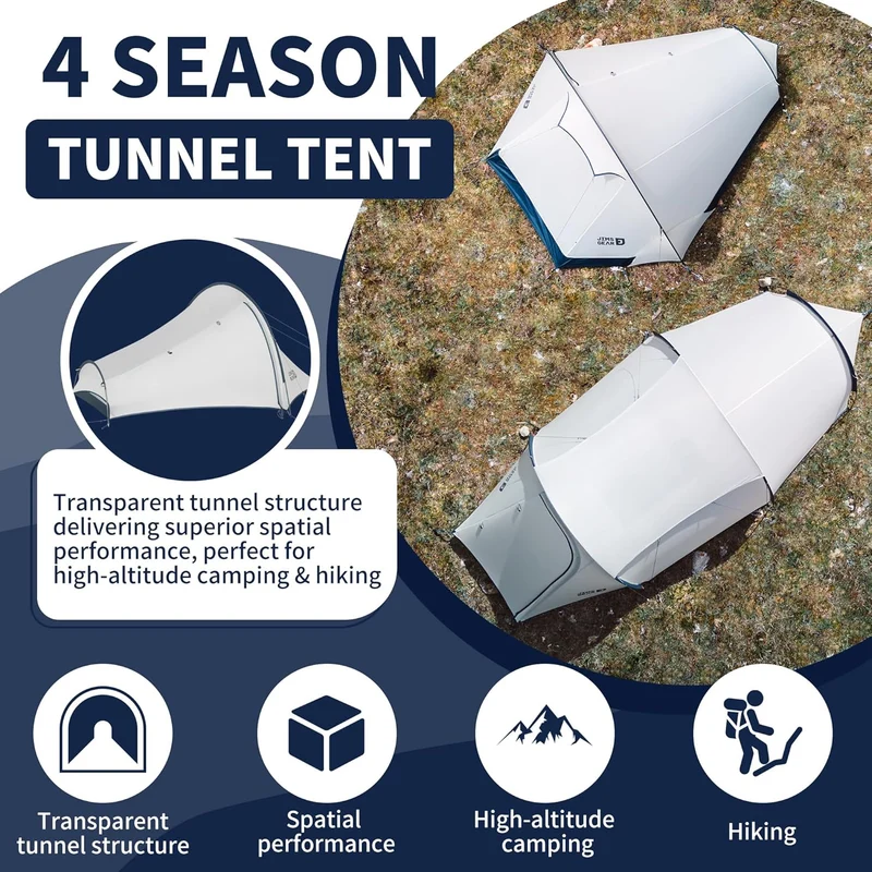 DABAN™ 2-Person Ultralight 4-Season Tunnel Tent