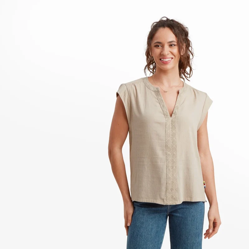 Hara Cap Sleeve Top - Damen