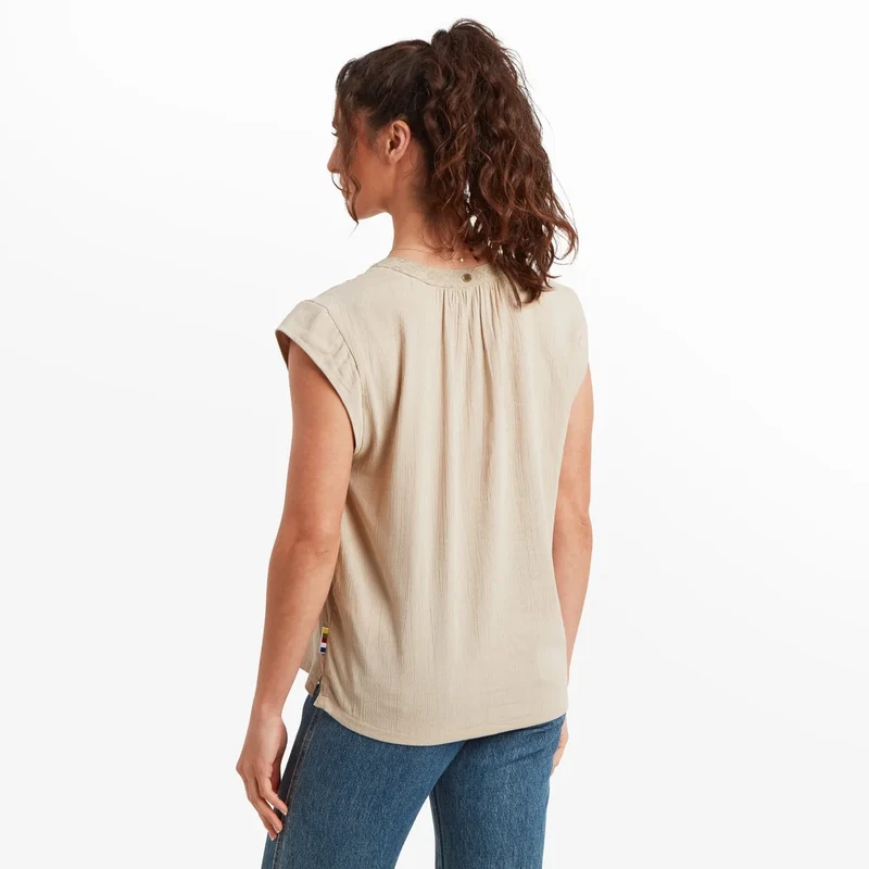 Hara Cap Sleeve Top - Damen