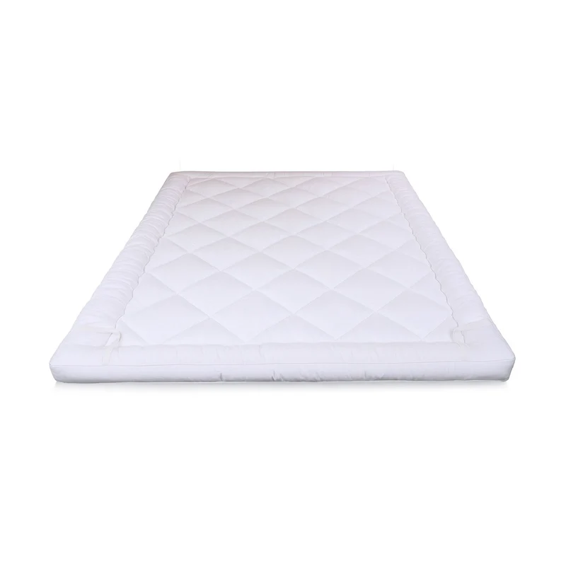 Neo Super King Mattress Topper Soft Memory Foam Plush Bounce Fibre Breathable Diamond Quilted Fabric Elastic Anti Slip Corner Straps Secure Fit All UK Bed Sizes