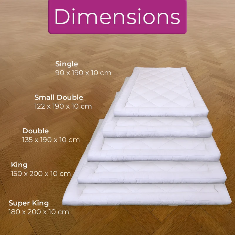 Neo Single Mattress Topper Soft Memory Foam Plush Bounce Fibre Breathable Diamond Quilted Fabric Elastic Anti Slip Corner Straps Secure Fit All UK Bed Sizes