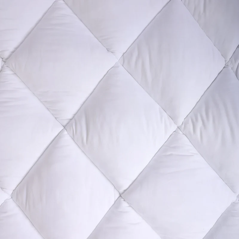 Neo Single Mattress Topper Soft Memory Foam Plush Bounce Fibre Breathable Diamond Quilted Fabric Elastic Anti Slip Corner Straps Secure Fit All UK Bed Sizes