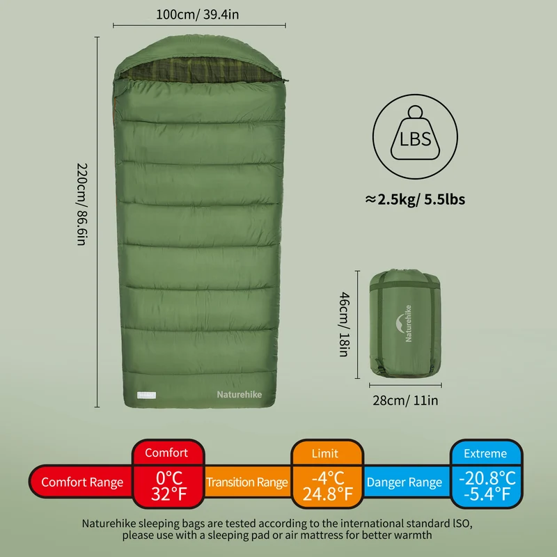 M Series™ Wide Flannel Sleeping Bag 32°F / 0°C