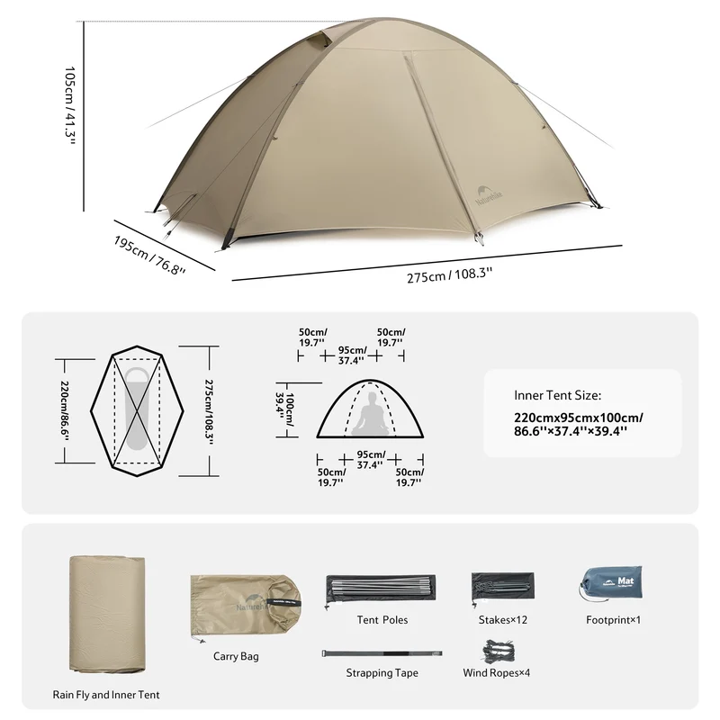 Giling PRO™ 4-Season 1-Person Backpacking Tent
