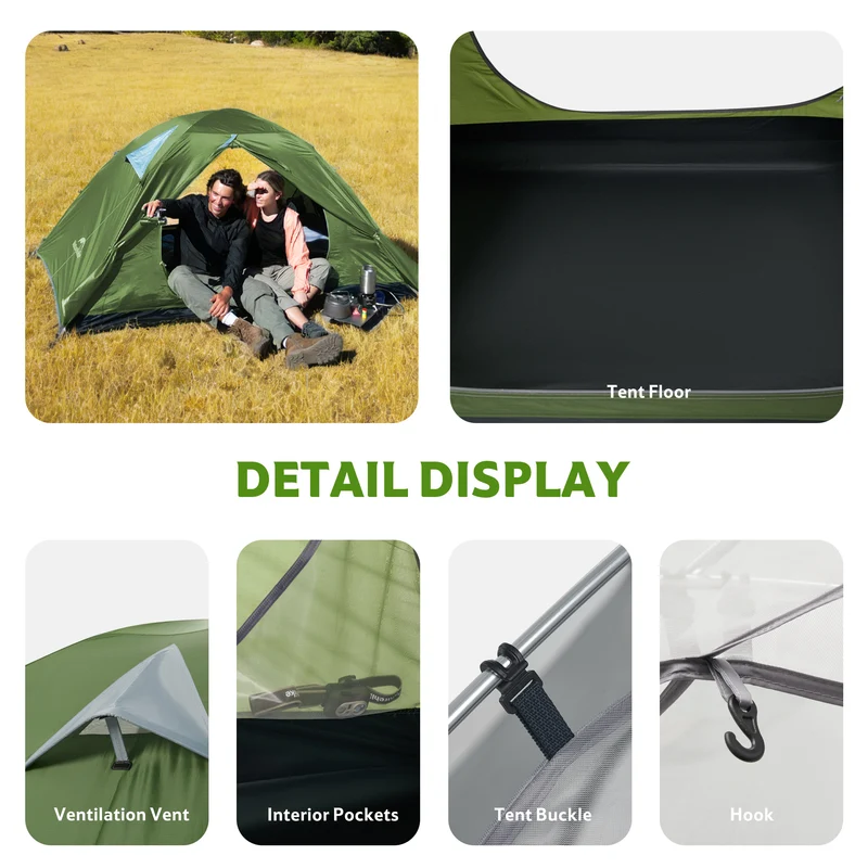 Bleik™ 2-Person Backpacking Tent