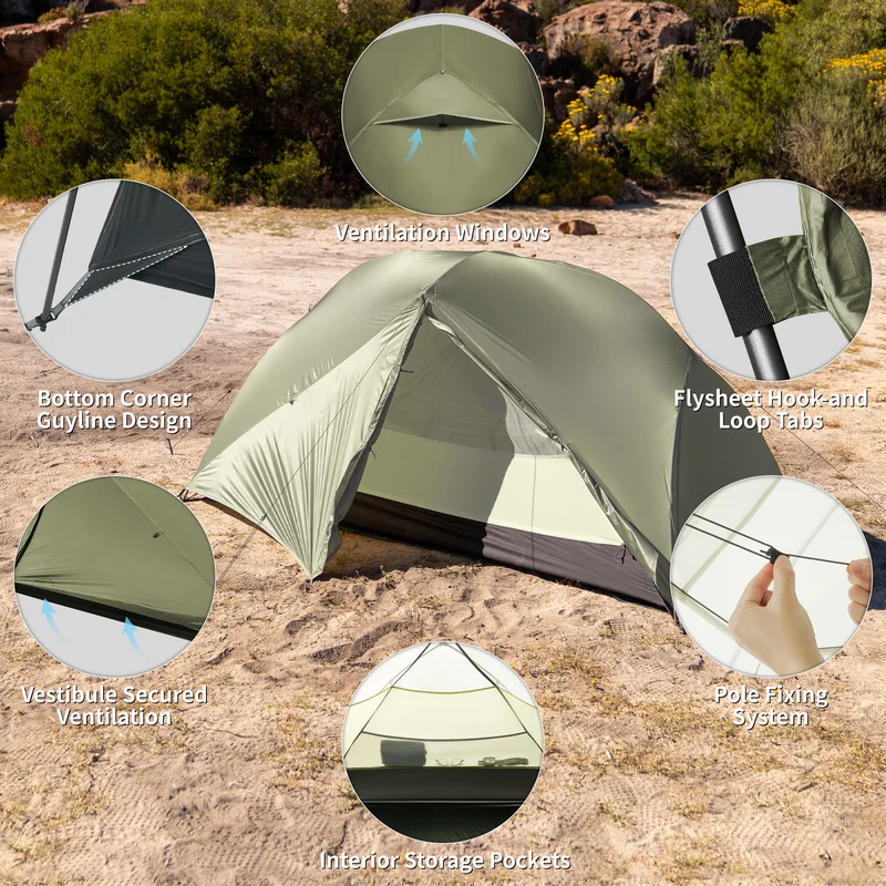Mongar™ Pro 2-Person Ultralight Backpacking Tent
