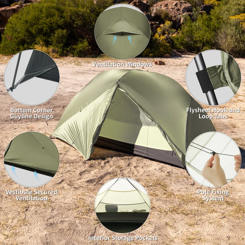 Mongar™ Pro 1-Person Ultralight Backpacking Tent