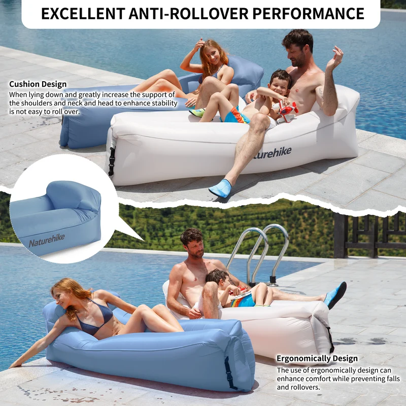 Double Lazy Inflatable Sofa With Pillow