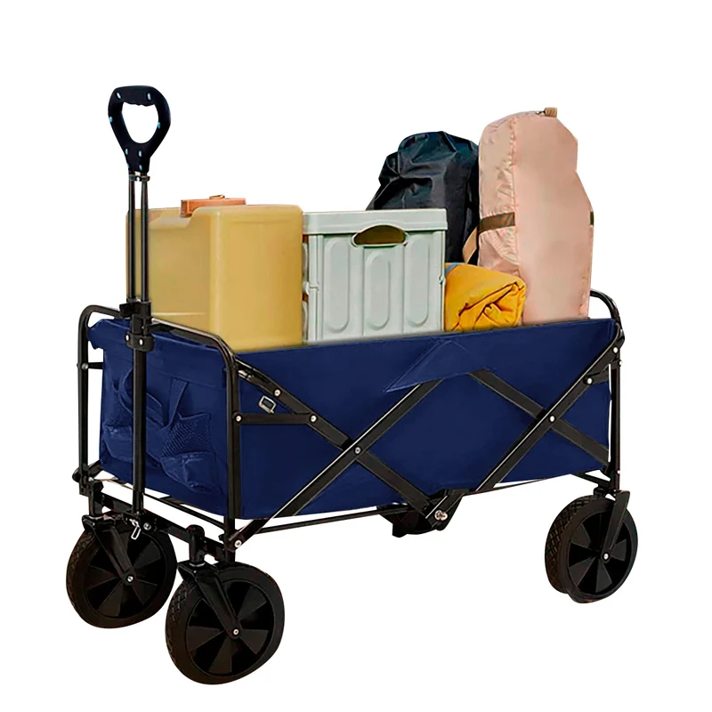 Neo Foldable Collapsible Garden Cart - Navy
