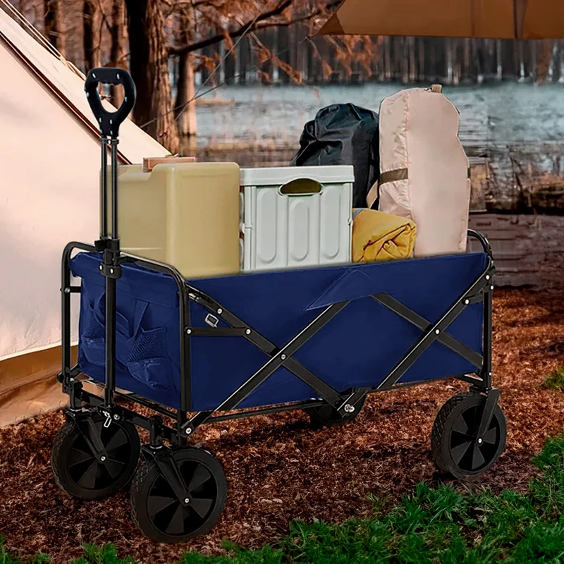 Neo Foldable Collapsible Garden Cart - Navy