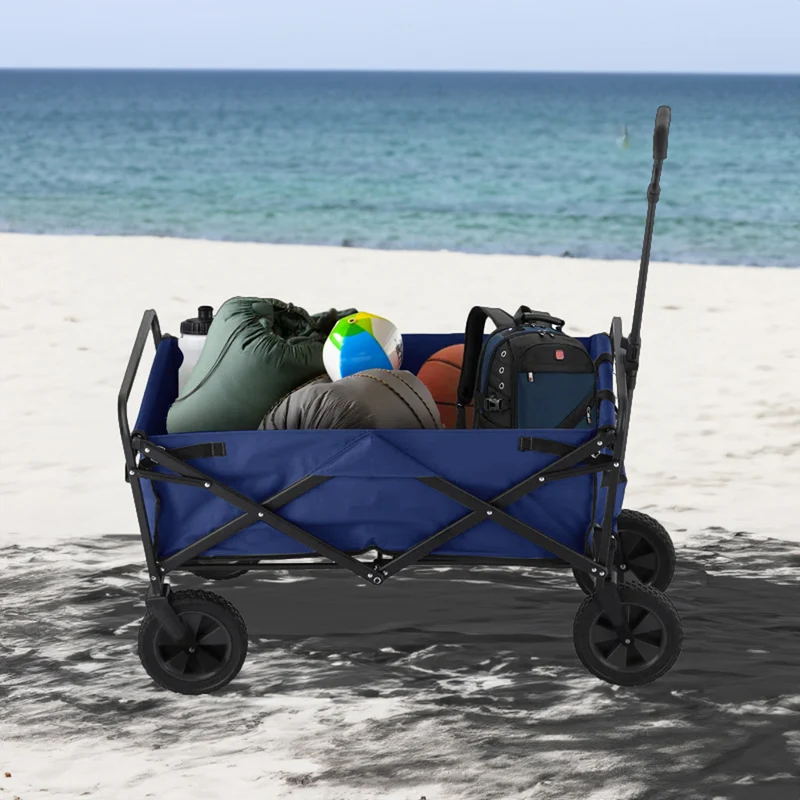 Neo Foldable Collapsible Garden Cart - Navy