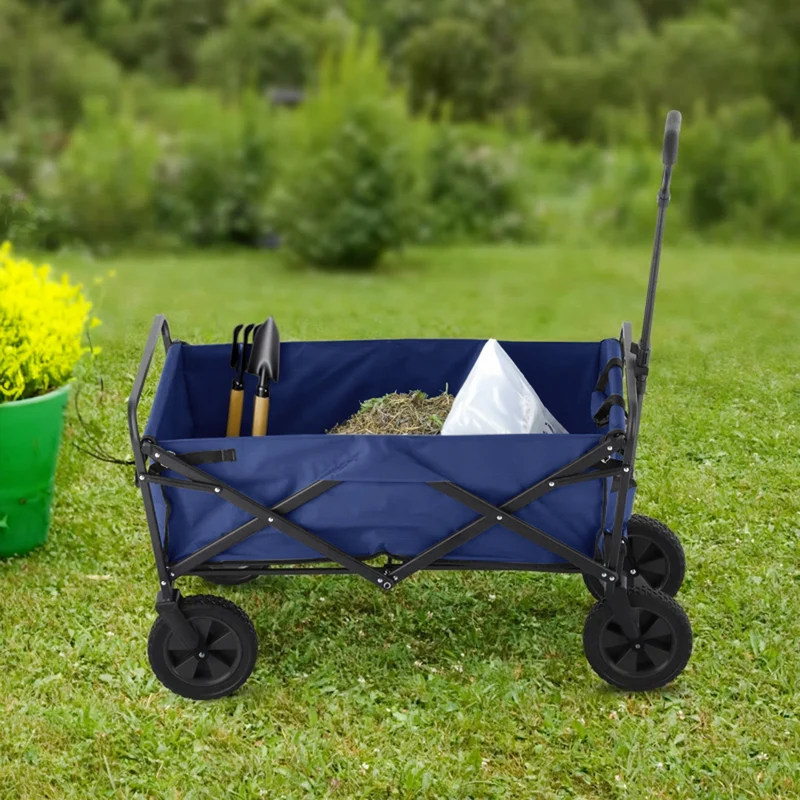 Neo Foldable Collapsible Garden Cart - Navy