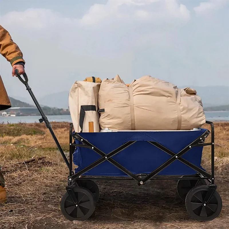 Neo Foldable Collapsible Garden Cart - Navy