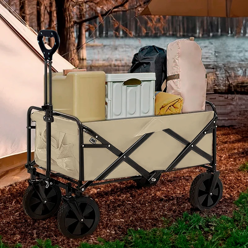 Neo Foldable Collapsible Garden Cart - Natural