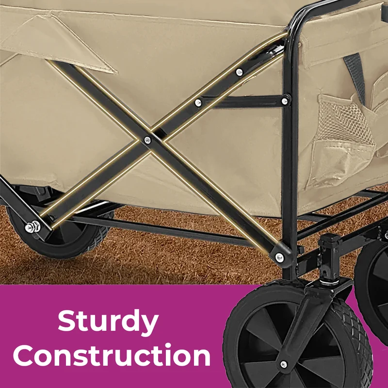 Neo Foldable Collapsible Garden Cart - Natural