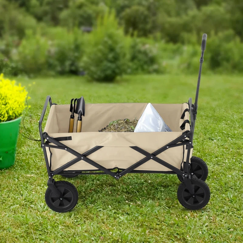 Neo Foldable Collapsible Garden Cart - Natural