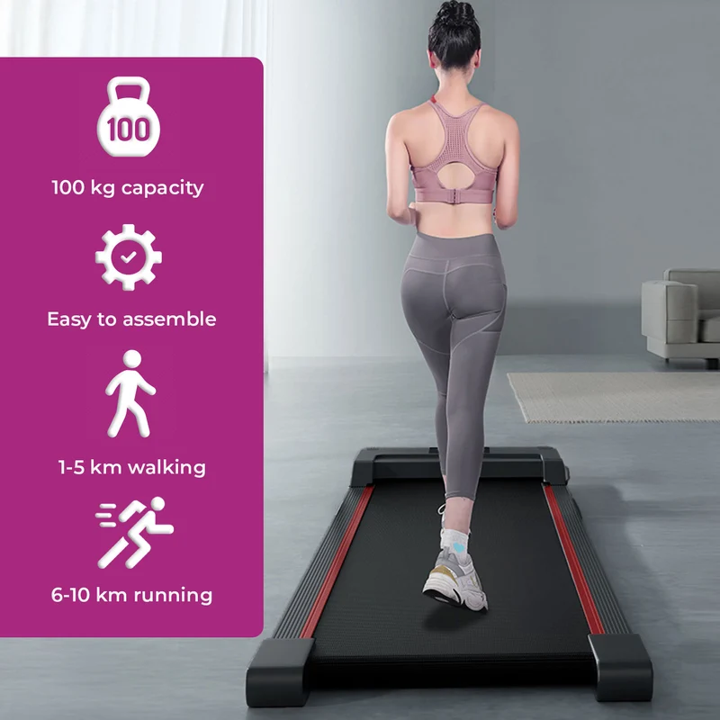 Neo Black Portable Walking Pad Treadmill