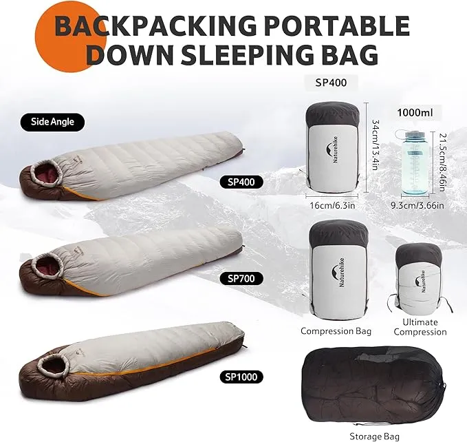 Snowbird™ SP400 Down Mummy Sleeping Bag 39°F / 3.8°C