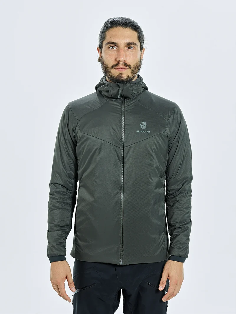Herren Langarm Kapuzen Isolationsjacke