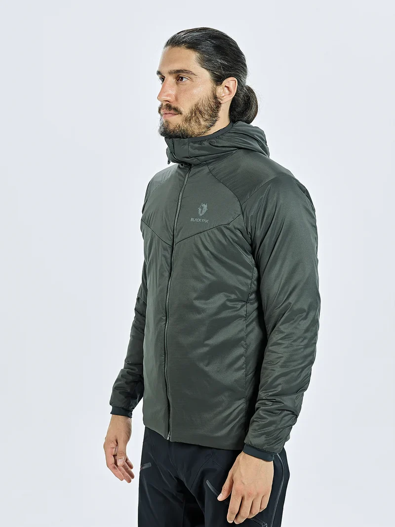 Herren Langarm Kapuzen Isolationsjacke