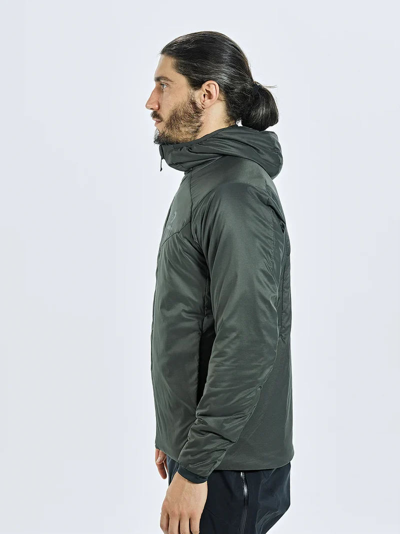 Herren Langarm Kapuzen Isolationsjacke