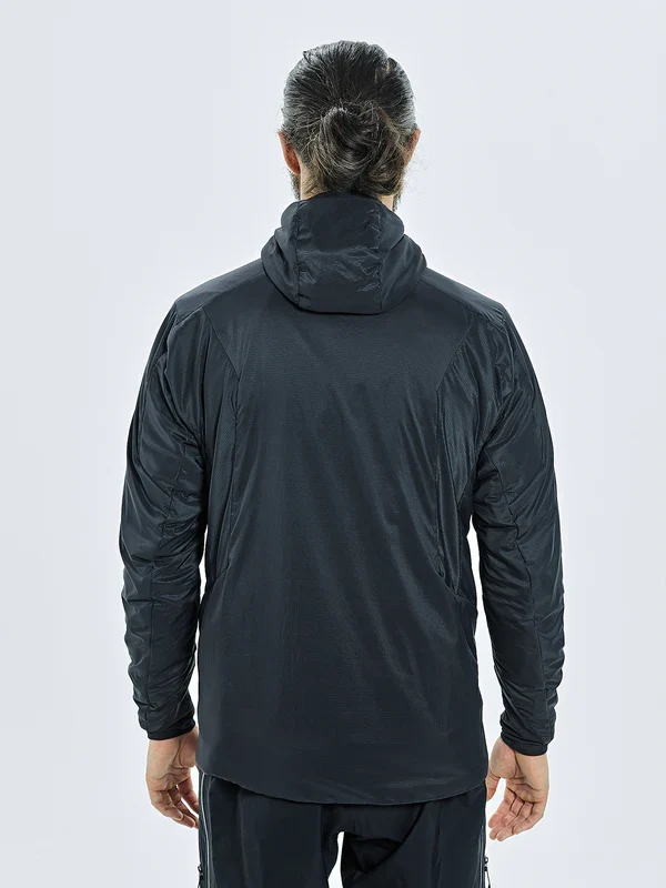 Herren Langarm Kapuzen Isolationsjacke