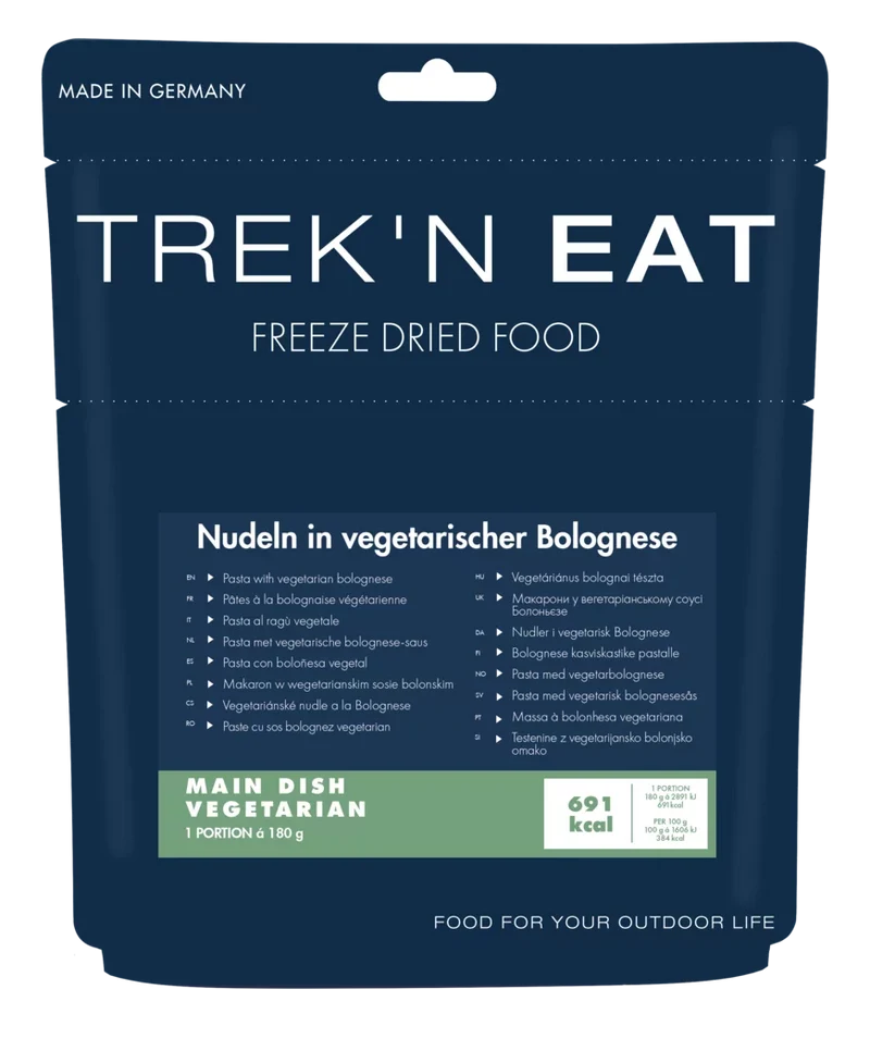 Nudeln in vegetarischer Bolognese | Outdoor Essen