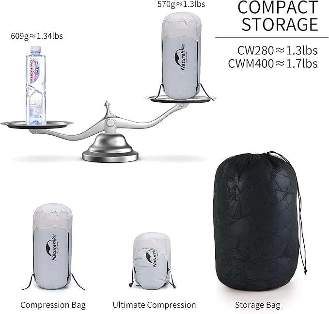 CW™280 Down Ultralight Sleeping Bag 51.9°F / 12°C