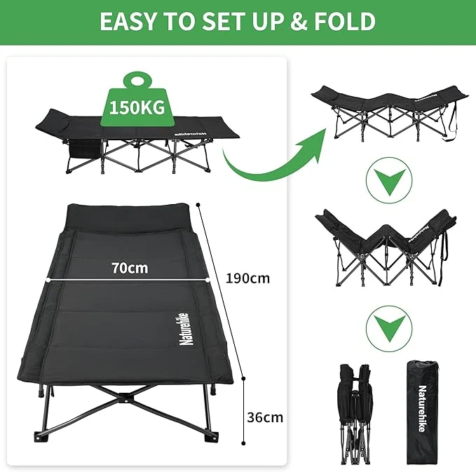 TrekField™ Folding Camping Cot