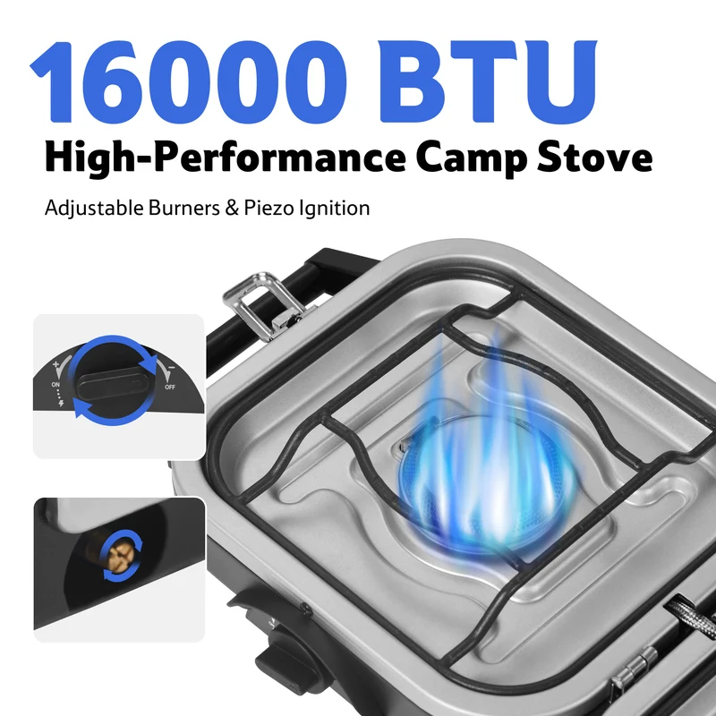Phantom™ 2-Burner Folding Camping Stove