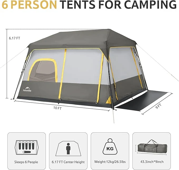 Cape™ 6-Person Pop-Up Camping Tent