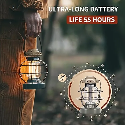 Naturehike LED Camping Lamp 7500mAh Rechargeable IPX4 Waterproof 55h Runtime