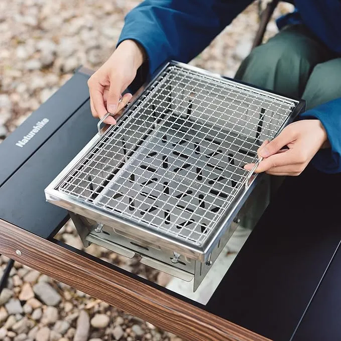 FieldVale™ Stainless Steel Folding BBQ Grill
