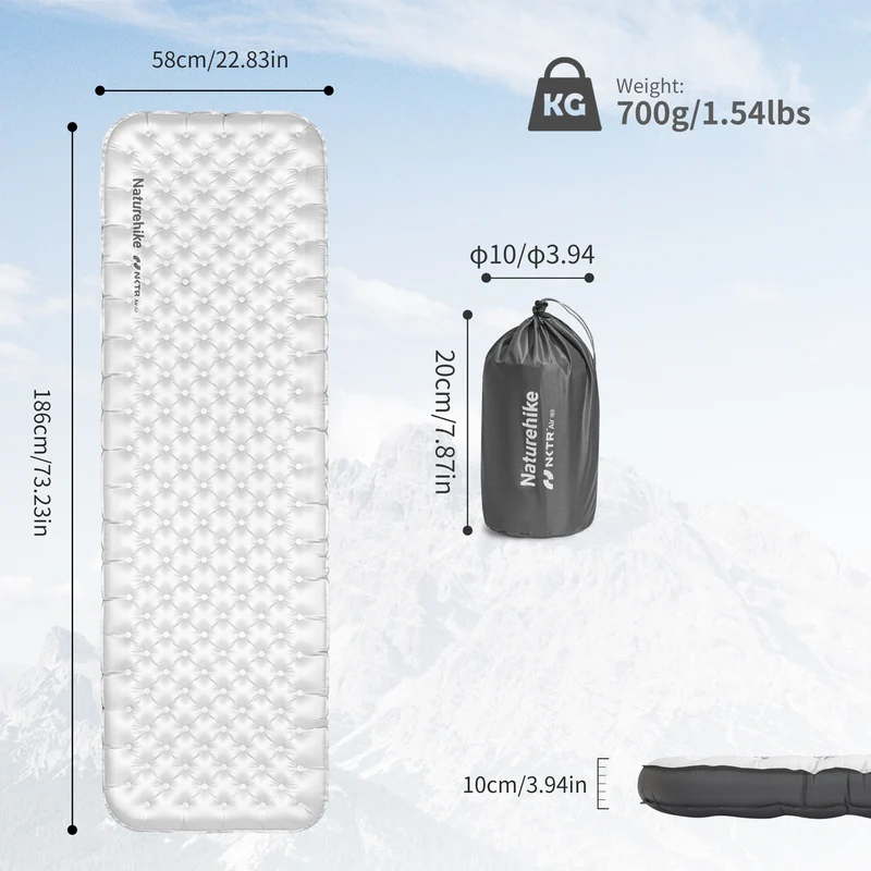 TuYe™ R6.5 Ultralight Inflatable Pad with Reinforced Sidewalls
