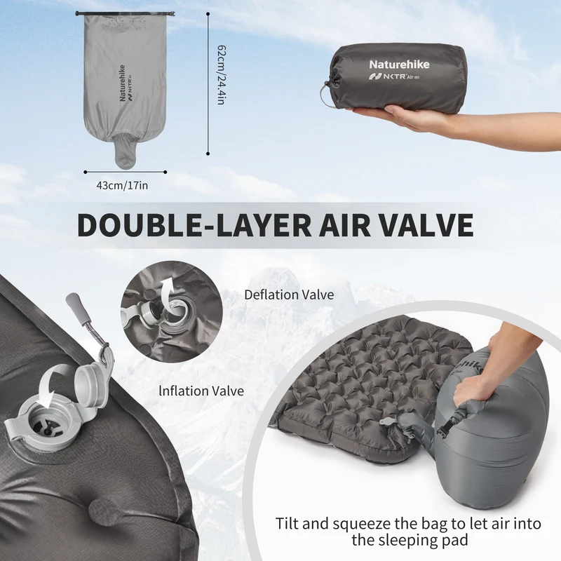 TuYe™ R6.5 Ultralight Inflatable Pad with Reinforced Sidewalls