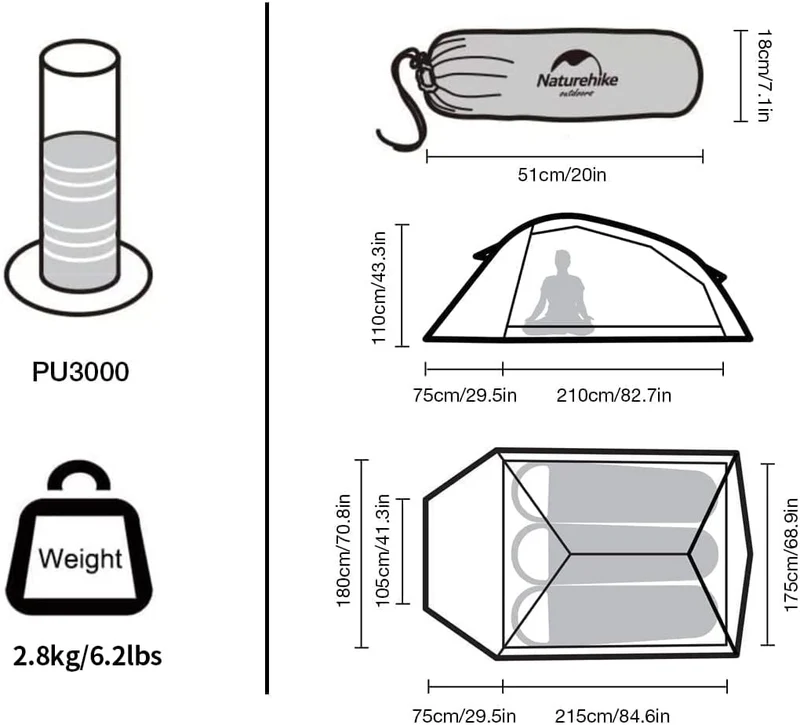 Cloud Up™ Base 3-Person Ultralight Backpacking Tent