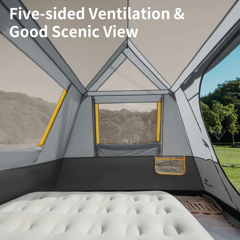 Cape™ 5.2 4-Person Square Pop-Up Camping Tent