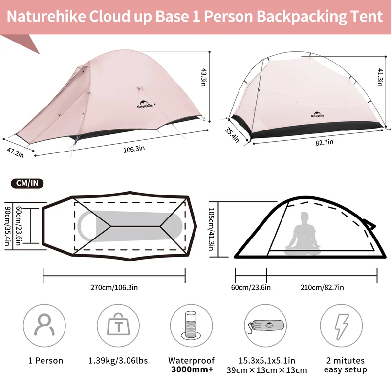 Cloud Up™ Base 1-Person Ultralight Backpacking Tent