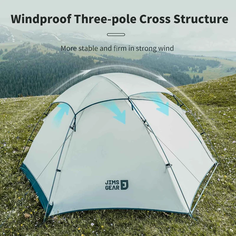 JIMS™ 2-Person Ultralight 4-Season Tent
