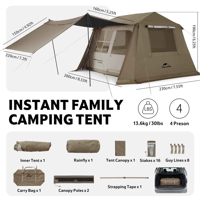 Village™ 6.0 Instant Cabin Tent