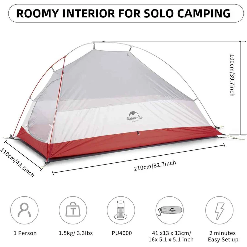 Cloud Up™ 1-Person Ultralight Backpacking Tent