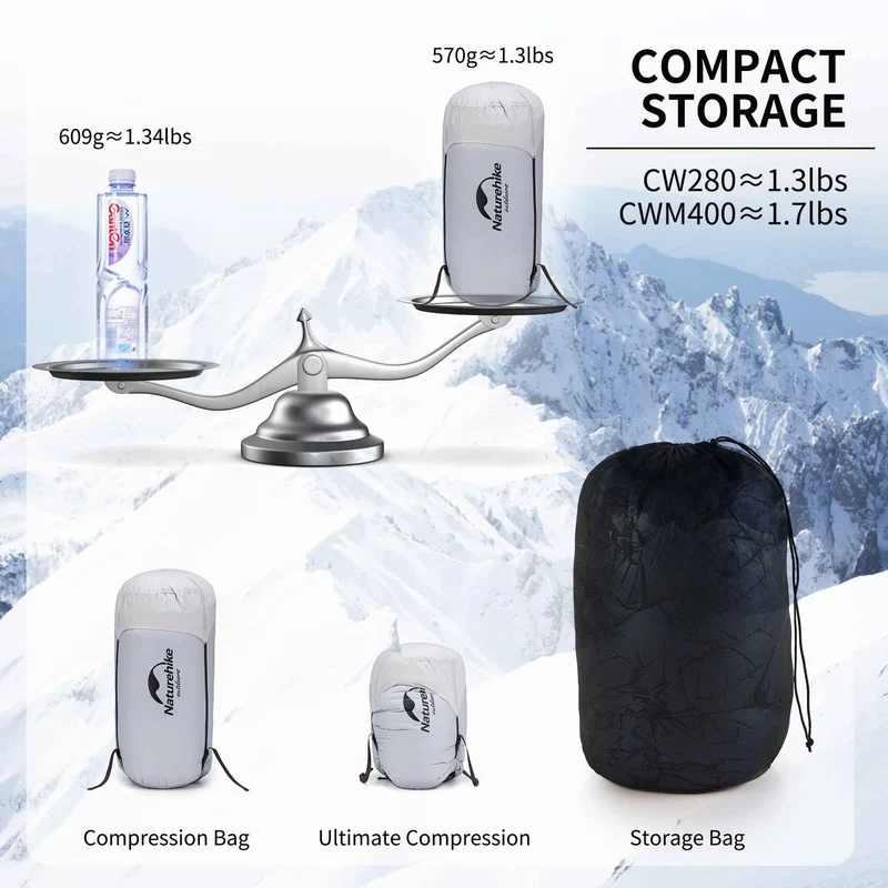 CWM400™ Down Ultralight Sleeping Bag 43°F / 6°C